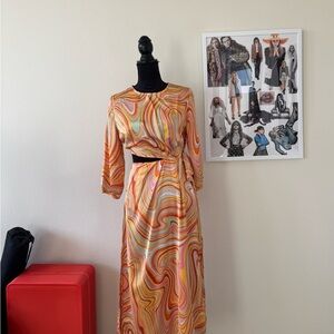 Colorful Swirl Dress